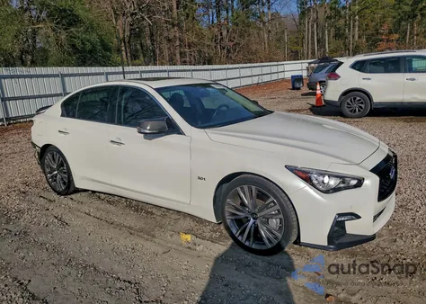 2019 Infiniti Q50 Luxe z USA, uszkodzony, nr VIN JN1EV7AP1KM542315